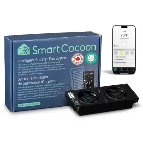 Sc-sfv303x10 Smartcocoon 3 Inch X10 Register Booster Fan - Smart Dual Air Black