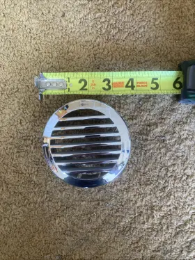 81932 Sp Marine Boat Yacht 3.5 Inch Round Air Flow Vent Cap 316 Chrome Plated Plastic