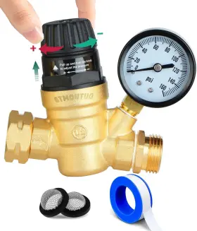 Mt-prv01 Stmoutuo Rv Water Pressure Regulator For Camper. Brass Lead-free Adjustable Camper