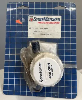 502919 Systematched New Syste Matched Mini Bilge Pump 450gph P/n Sealed Omc