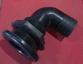 232-th1590dp T-h Marine Black Plastic 1 1/2 Inch 90-degree Thru Hull