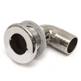 T-h Marine Supplies Th-1590cp-dp T-h Boat Thru Hull 90 Degree 1 1/2 Inch Chrome