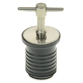 T9t-epl54804dp T-h Marine Twist Turn Watertight Seal 1 Inch Diameter Stainless Steel Boat Drain Plug