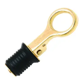 T9t-epl54842dp T-h Marine Snap Handle 1 Inch Diameter Brass/rubber Boat Drain Plug