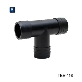 Tee-118-dp T-h Marine - 1-1/8 Inch Hose I.d. Plastic Black Tee Fitting