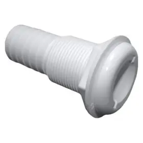 Th-1202-dp T-h Marine 1-3/8 Inch Hole Plastic White Thru-hull Fitting For 1-1/8 D Hose Packaged