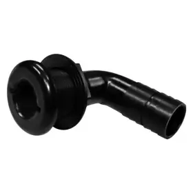 Th-1290-dp T-h Marine - 1-3/8 Inch Hole 90 Plastic Black Elbow Thru-hull Fitting