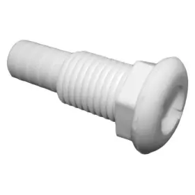 Th-752-dp T-h Marine 1 Inch Hole Plastic White Thru-hull Fitting For 3/4 D Hose Packaged