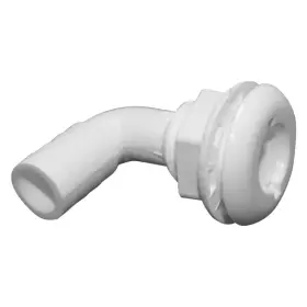 Th-7592-dp T-h Marine 1 Inch Hole 90 Plastic White Elbow Thru-hull Fitting For 3/4 D Hose Packaged