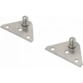 1858 Taylor Made Stainless Steel 2.25 Inch Flat Gas Shock Bracket Pair #1858