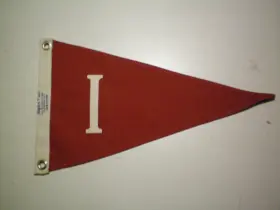 2302 Taylor Made #2302 Red Letter Inch I Cotton Pennant Flag 10 X 16 Free Freight