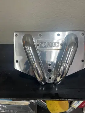 1100-dual Teague Custom Marine Stainless Steel Dual Engine Adjustable Water Pick Up