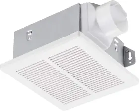 Td-bf-13 Tech Drive Bathroom Fan 50 Cfm 1.0sone Dc Motor With No Attic 50cfm White