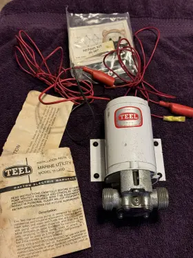 1p580d Teel Dayton Self Priming Marine Utility Pump With Box And Papers
