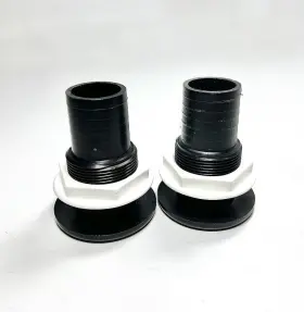 Th-1500-dp Th Marine Thru Hull 1 1/2in Black Plastic New 2 Pack