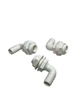 Th-92-dp Th Marine 3/4in 90 Degree Barbed Thru Hull With 2 White Nuts 3 Pack
