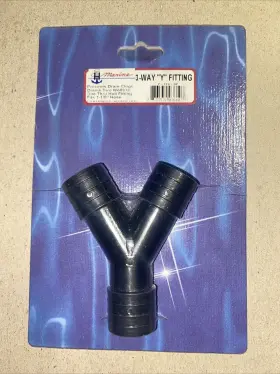 Y-118-dp Th Marine Boat Y Tee Fitting 1 1/8 Inch Wye Black Plastic