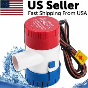 The Perfect Part 781111636424 1100gph 12v Electric Marine Submersible Bilge Sump Water Pump For Boat 3/4 Inch Hose
