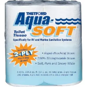 03300 Thetford Aqua Soft 2-ply Toilet Tissue For Marine And Rvs