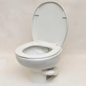 42059 Thetford Boat Rv Gravity Flush Toilet Aquamagic Style Ii White