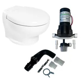 108192 Thetford Marine Nano Eco Compact Toilet Raw Water Kit With Inlet Pump - 12v