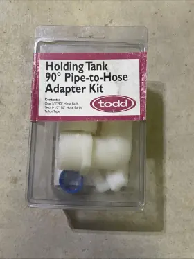 93-2221 Todd Marine Holding Tank 90 Pipe To Hose Adapter Kit