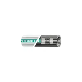 102-1124 Trident Marine 1-1/2 Sani Hose White Rubber