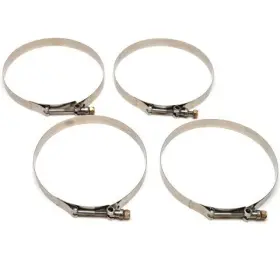 720-6000 Trident Rubber Boat T-bolt Hose Clamps 6 Inch Stainless Set Of 4
