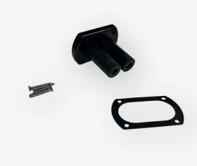 41299p Uflex R8b Dual Thru Hull Bulkhead Kit Black New Oem
