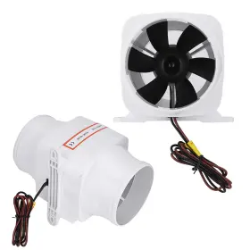 Upaldhouz4xcahosmp Upaldhou 4 In Line Bilge Air Blowermute Marine Boat Blower For Yacht