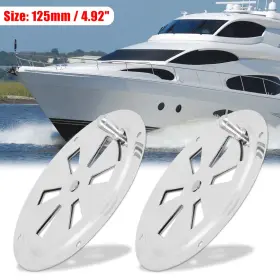 Uxcell 752374509060 2pcs 5 Inch Boat Butterfly Vent Ventilation 316 Stainless Steel Panel Cover