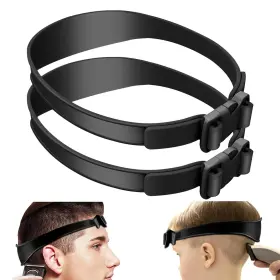 22417152 Velarionna 2pcs Adjustable Hair Trimming Guide Neckline Shaving Black