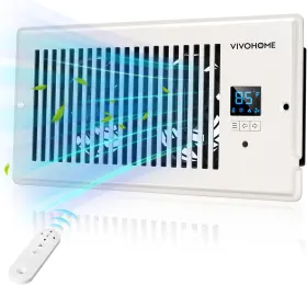 Vh1650 Vivohome 4 Inch X10 Smart Vent Register Booster Fan With