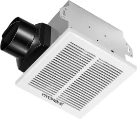 Vh1666 Vivohome Automatic 80 Cfm Bathroom 1.5 Sone With Humidity Sensor White