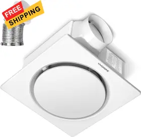 Vh1796 Vivohome Bathroom Exhaust Fan With Energy-saving Ec Motor - 110 110cfm White