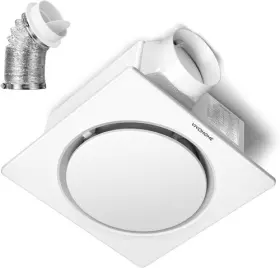 30-110-160cfm Vivohome Vh1797 Autoflow Bathroom Exhaust Fan With Humidity White