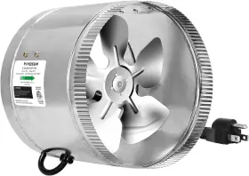 331101 Vivosun Fba 8 Inch Inline Duct Fan 420 Cfm Hvac Exhaust Silver