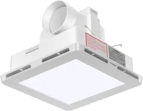 Vsv-efl1 Vivosun Bathroom Ventilation And Exhaust Fan With Led Light Ceiling White