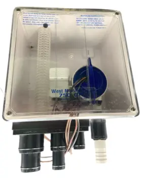 365450 West Marine 750 Gph Shower Pump Out Bilge Box Model