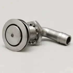 1089167 Western Metals Pn Fuel Tank Boat Vent 5/8 Inch 90 Degree Bend 3/4 Double Barbed