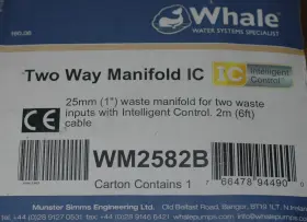 Wm2582b Whale Gulley Two Way Manifold Ic Free Shipping
