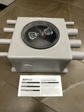 Gw1610 Whale High Capacity 8 Liter Grey Waste Tank. Water Sensor Not Included