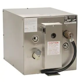 Whale Marine 766478947925 Seaward 6 Gallon Hot Water Heater With Rear Heat Exchanger - Stainl... S700
