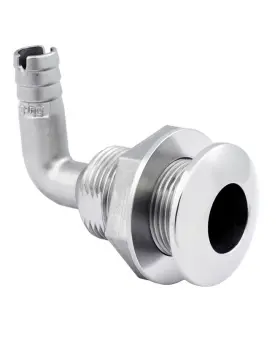 6578x Whitecap Marine Products Duplex Stainless Steel Thru-hull - 90 X 1 Inch