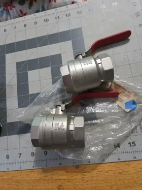 Pn16 Whitecap 2 New Ballcock Shut Off Valves Threaded 1 1/4 Inch