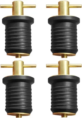 Btdp610 Wmjnh Brass T-handle Drain Plug Fit For 1 Inch Diameter Drains Marine