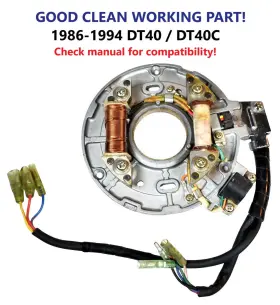 32101-94424-000 Wsm Marine 1989 Suzuki Dt 40 Outboard Magneto Stator Assembly 32101-94423