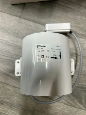 93288w Xpelair Al100 Airline 100mm 4 Inch Axial Inline Shower Fan White