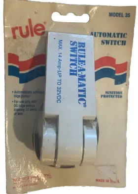 Xylem 042237083722 Rule-a-matic Float Switch Model 35 Max 14 Amp Up To 32 Vdc Marine Boat Bilge