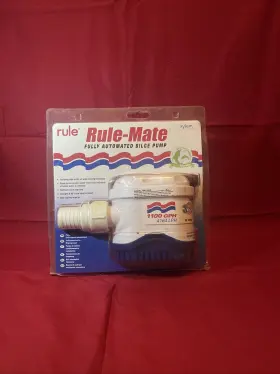 Xylem 042237111104 Rule-mate Rm1100b 1100 Gph Fully Automated Bilge Pump 12v Dc Marine 1 Inch 1-1/8